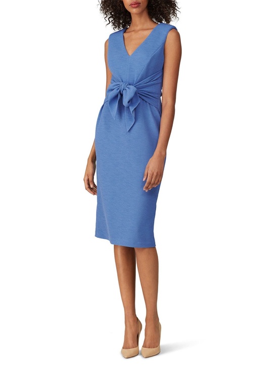 Adrianna Papell Dresses & Skirts - Adrianna Papell Blue Tie-Front Wrap Dress – Size 10